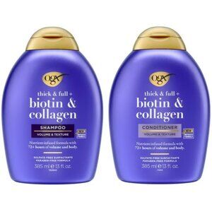 OGX Thick & Full + Biotin & Collagen Volumizing Hair Shampoo and Conditioner Duo